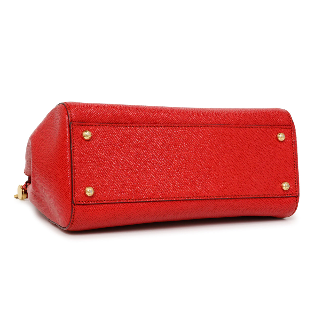 Exclusive Dolce & Gabanna Red Calfskin Medium Miss Sicily — Back View