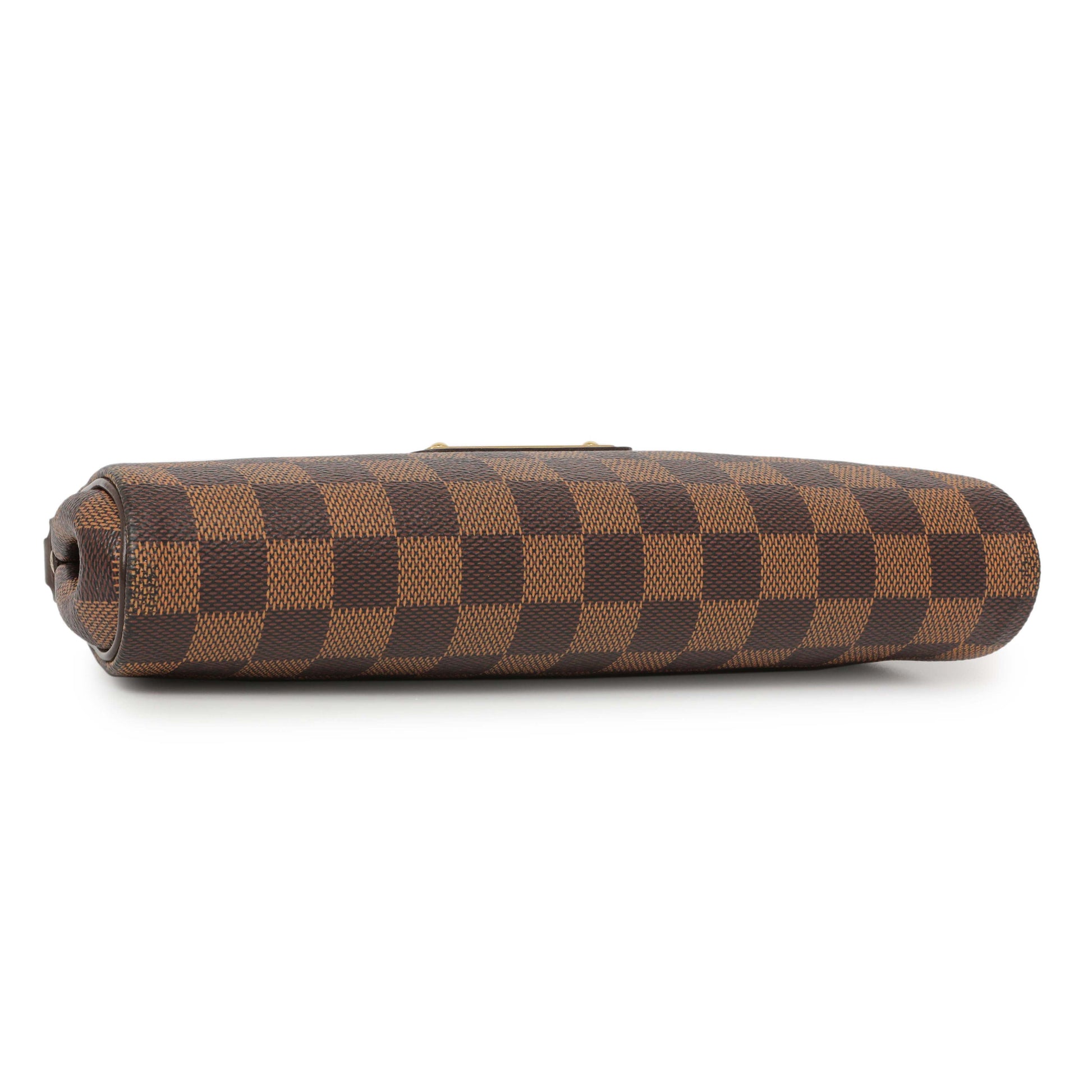 Exclusive Louis Vuitton Damier Ebene Eva Clutch — Back View