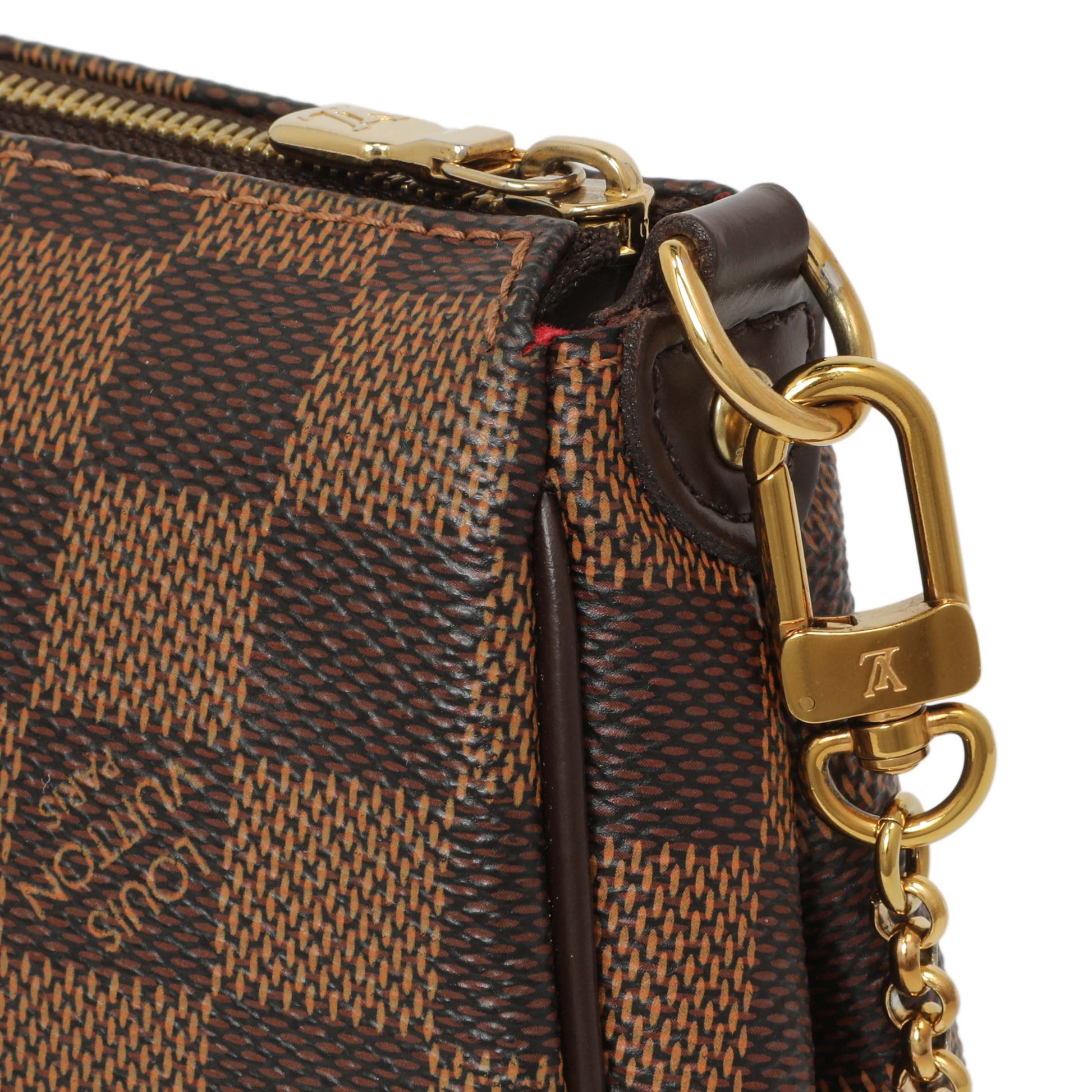 Exclusive Louis Vuitton Damier Ebene Eva Clutch — Alternate View 11