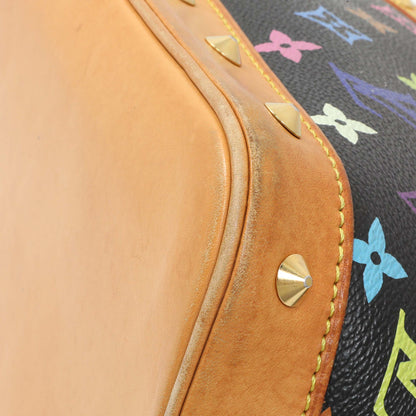 Exclusive Louis Vuitton Black Monogram Multicolor Alma — Detail View
