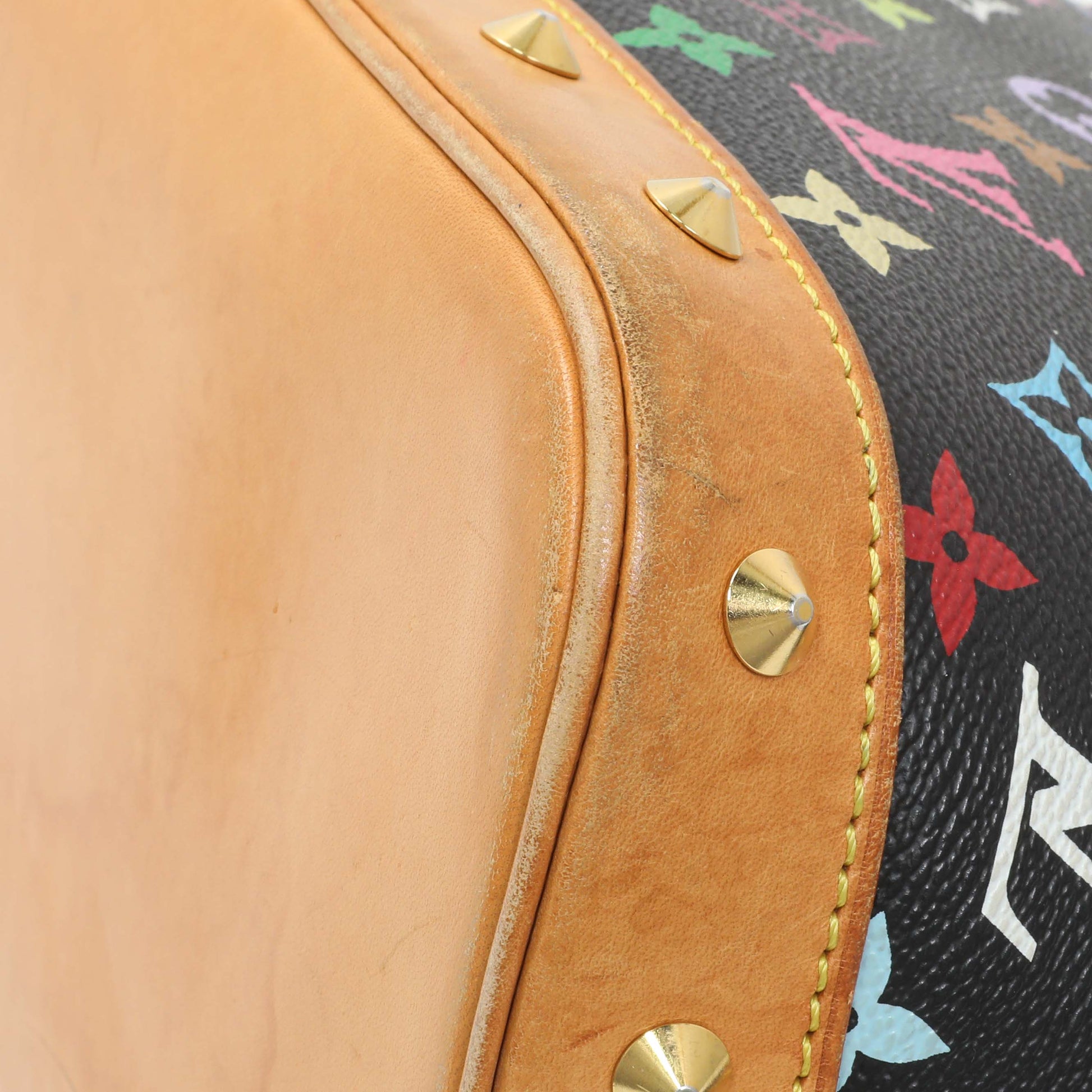 Exclusive Louis Vuitton Black Monogram Multicolor Alma — Alternate View 7