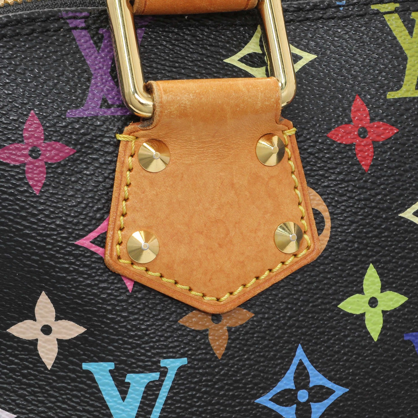 Exclusive Louis Vuitton Black Monogram Multicolor Alma — Alternate View 11