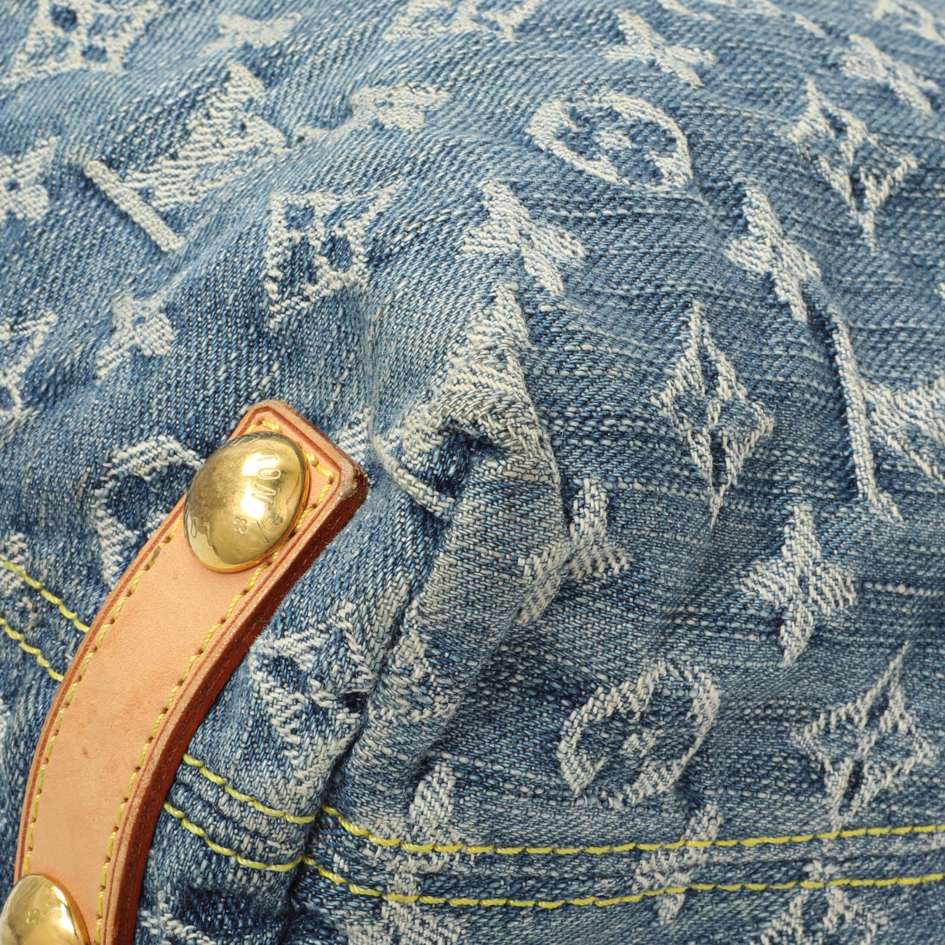 Exclusive Louis Vuitton Blue Monogram Denim Baggy PM — Alternate View 7