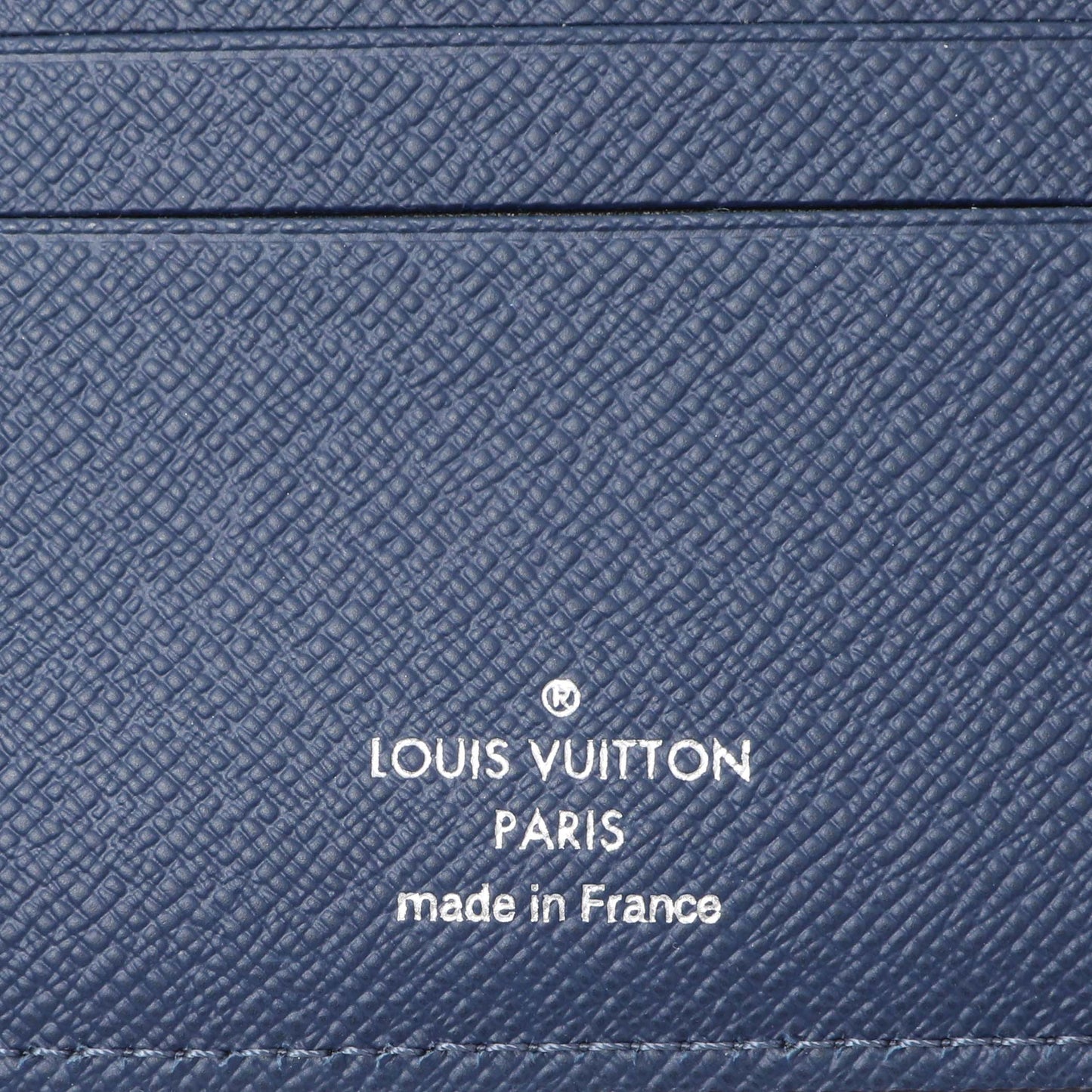 Exclusive Louis Vuitton Cobalt Epi Initials Multiple Wallet — Detail View