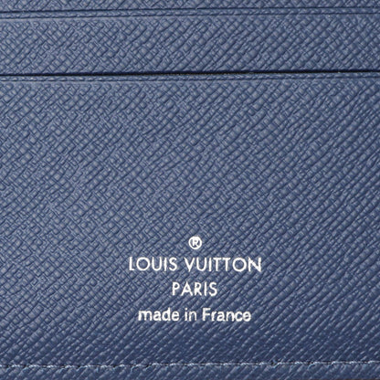 Exclusive Louis Vuitton Cobalt Epi Initials Multiple Wallet — Detail View