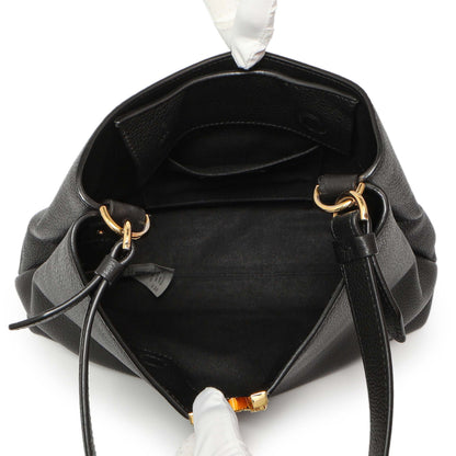 Exclusive Versace Black Calfskin Virtus Hobo — Top View