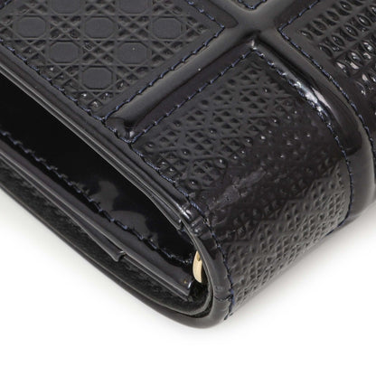 Exclusive Christian Dior Navy Patent Micro-Cannage Diorama Wallet on Chain — Alternate View 10