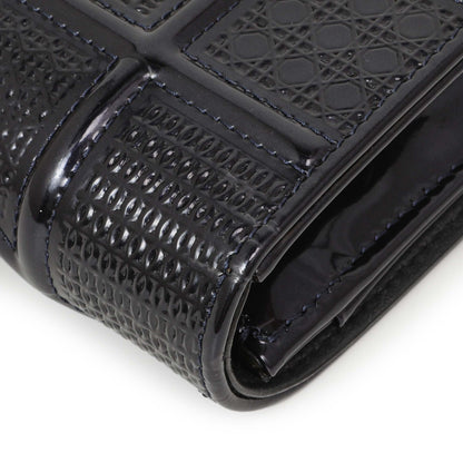 Exclusive Christian Dior Navy Patent Micro-Cannage Diorama Wallet on Chain — Alternate View 11