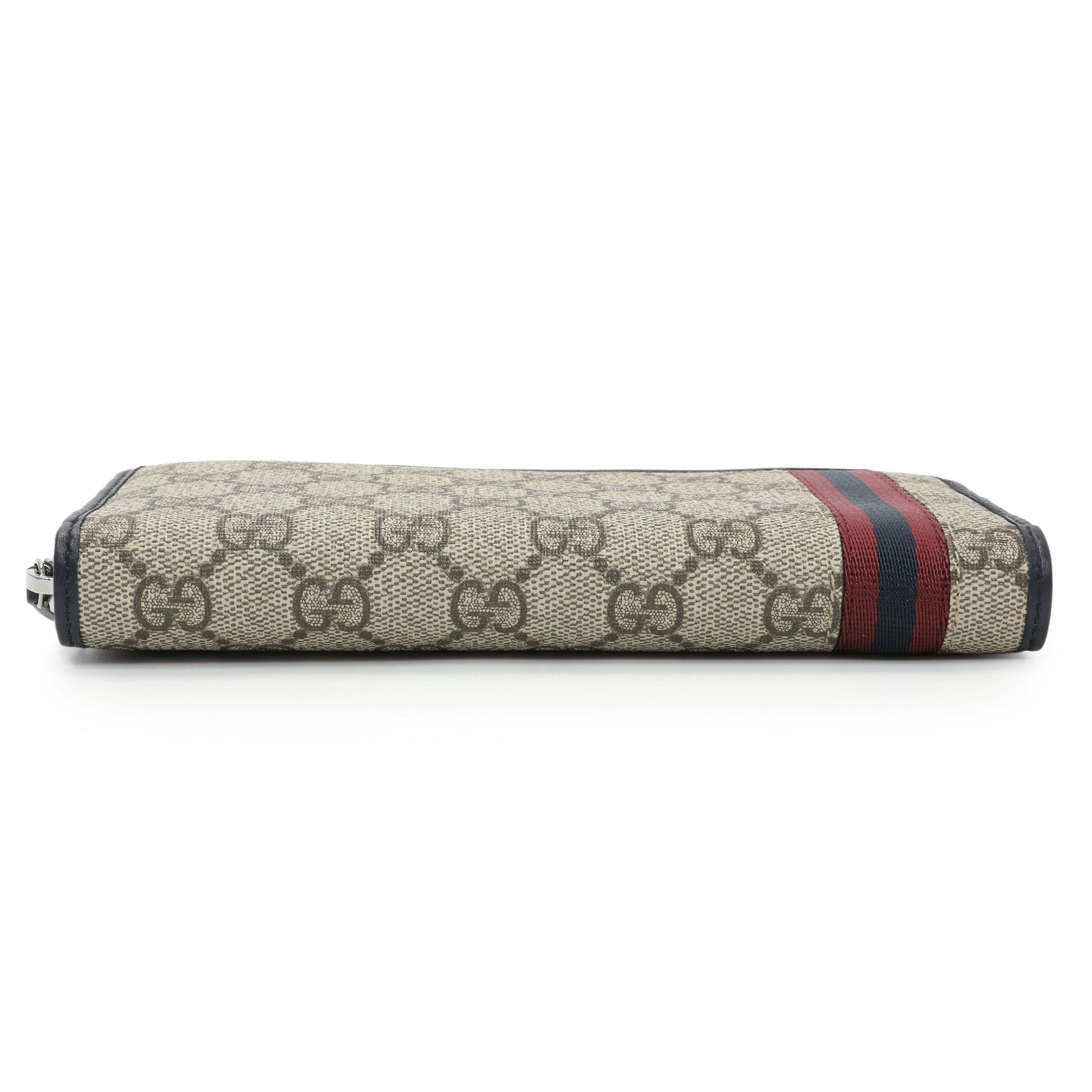 Exclusive Gucci GG Supreme Zipped Long Wallet — Back View