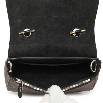 Exclusive Louis Vuitton Black Calfskin Monogram Chain It PM — Top View