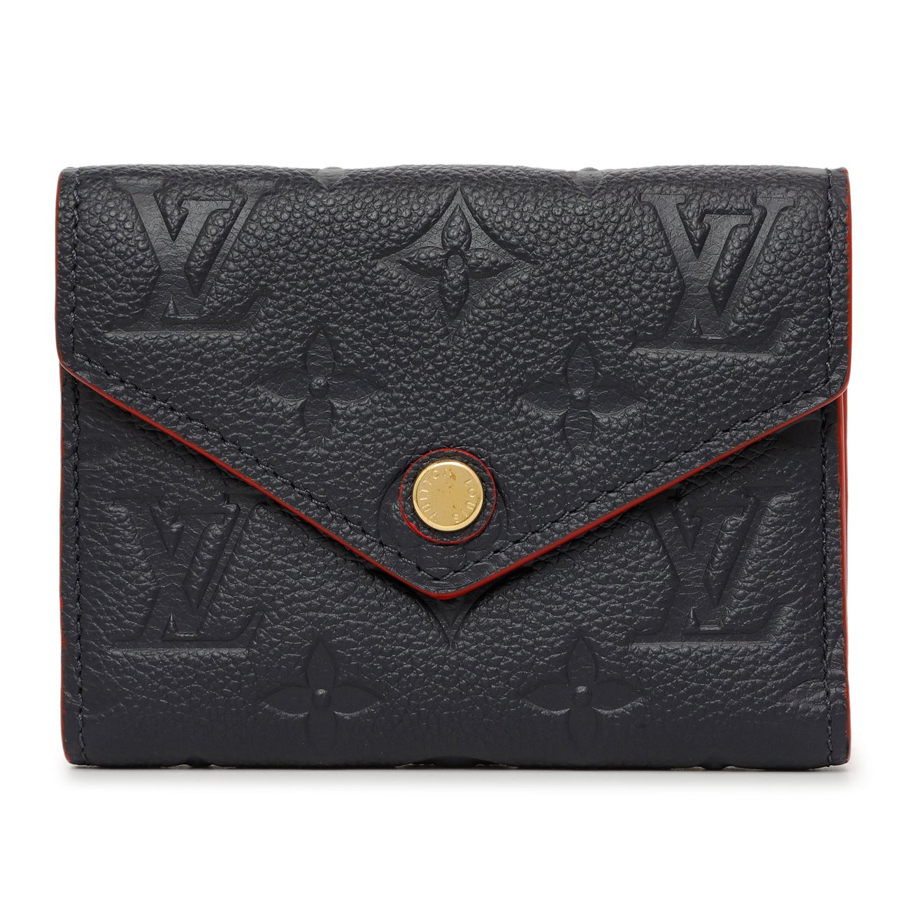 Exclusive Louis Vuitton Marine Rouge Empreinte Victorine Wallet — Front View