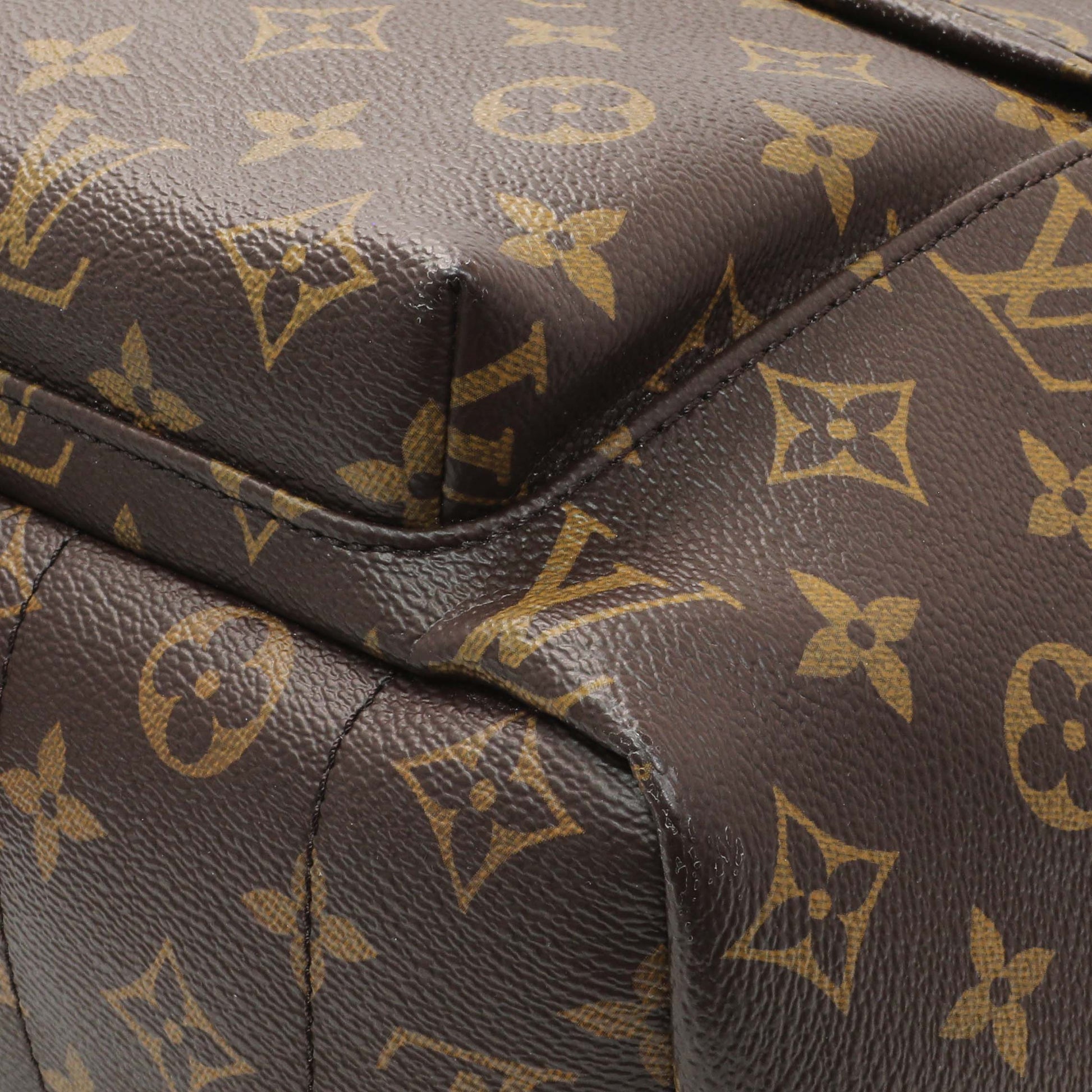 Exclusive Louis Vuitton Monogram Palm Springs MM Backpack — Detail View