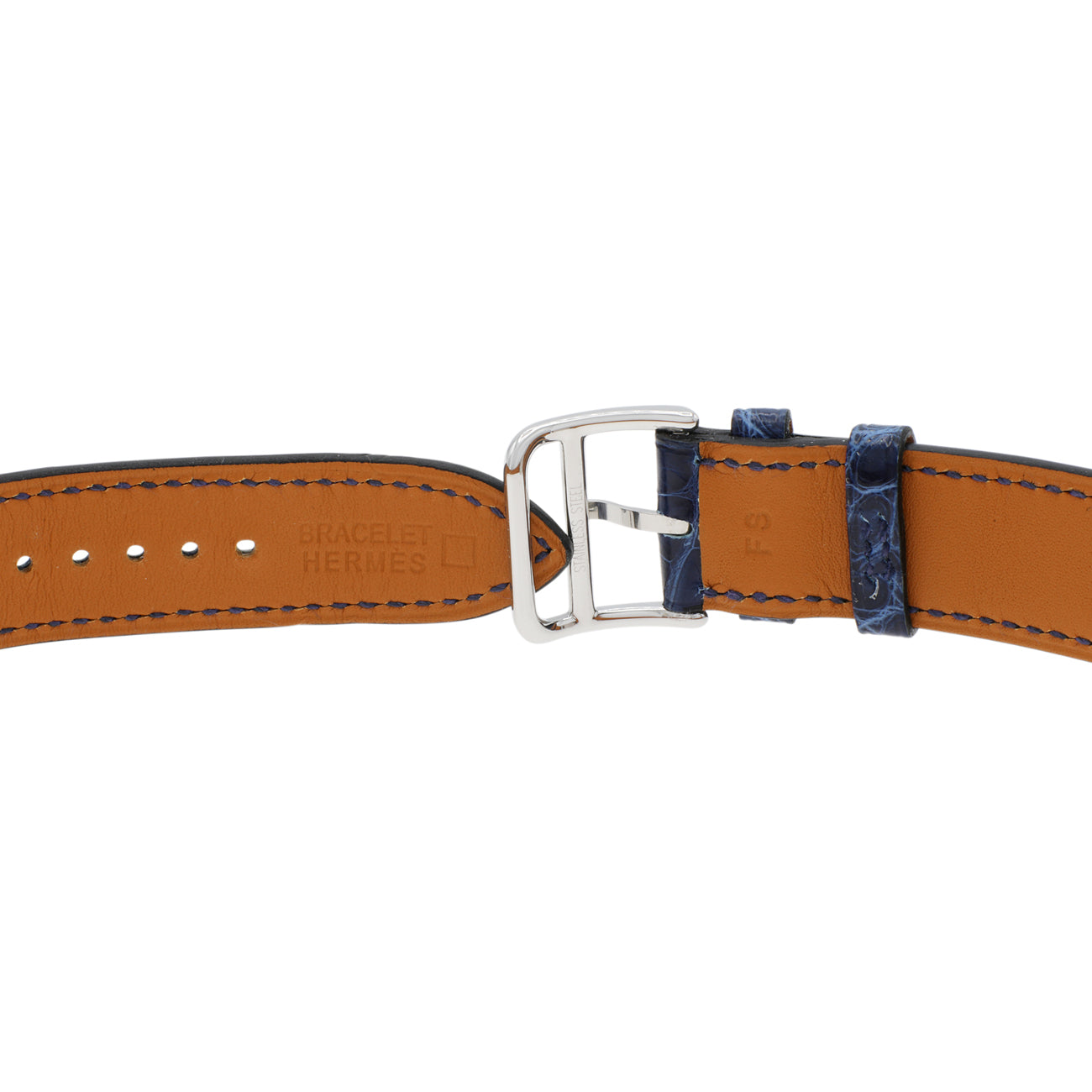Exclusive Hermes Stainless Steel Diamond Cape Cod CC3.730 — Top View