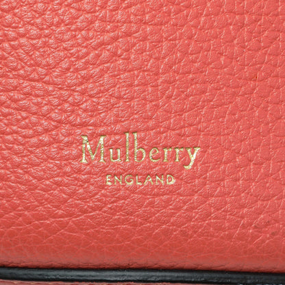 Exclusive Mulberry Coral Grained Calfskin Abbey Bucket Bag — Detail View