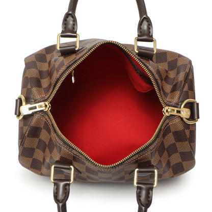 Exclusive Louis Vuitton Damier Ebene Speedy Bandouliere 25 — Alternate View 8