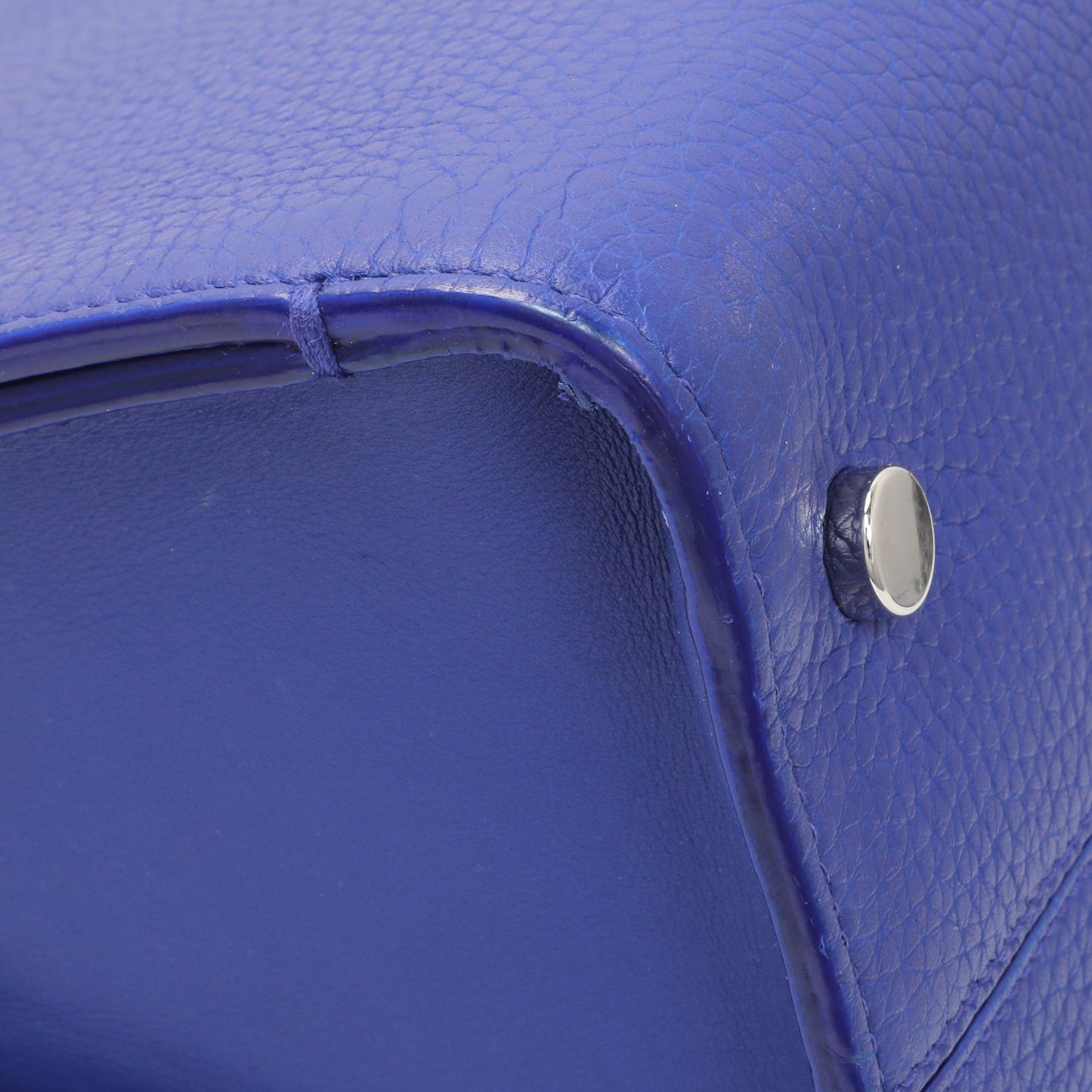 Exclusive Christian Dior Blue Bullcalf Medium Diorever Flap — Lifestyle View