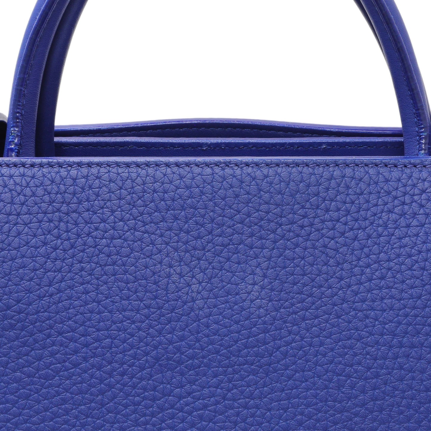 Exclusive Christian Dior Blue Bullcalf Medium Diorever Flap — Alternate View 13