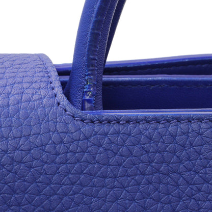 Exclusive Christian Dior Blue Bullcalf Medium Diorever Flap — Alternate View 14