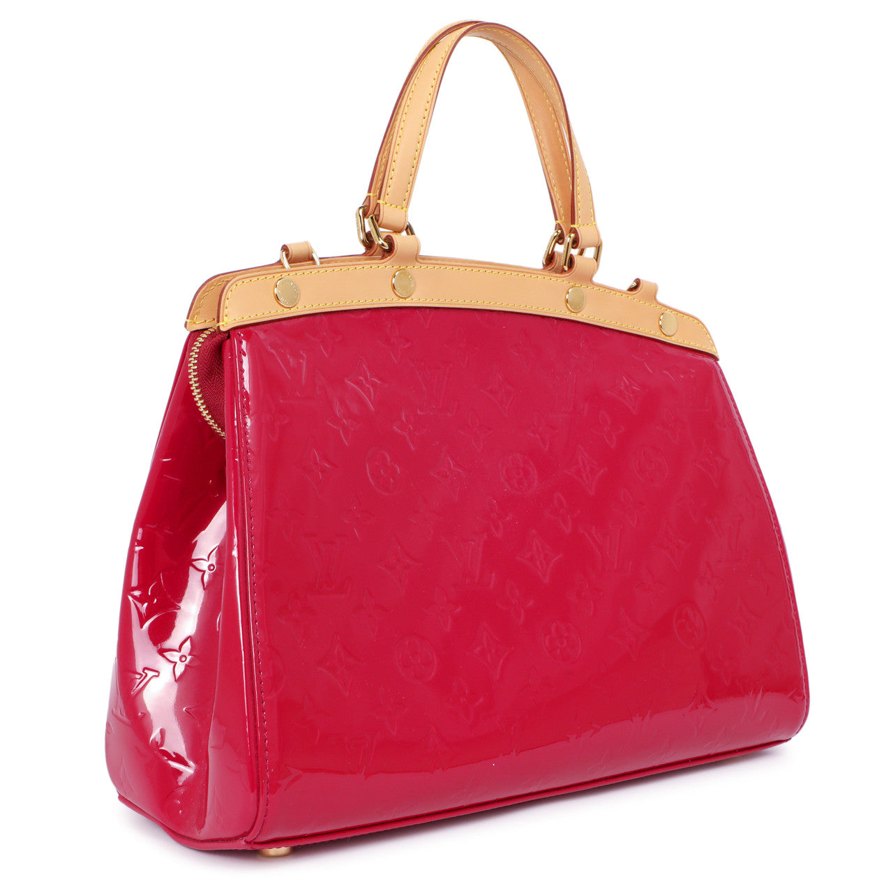Exclusive Louis Vuitton Rose Indian Vernis Brea MM — Side View