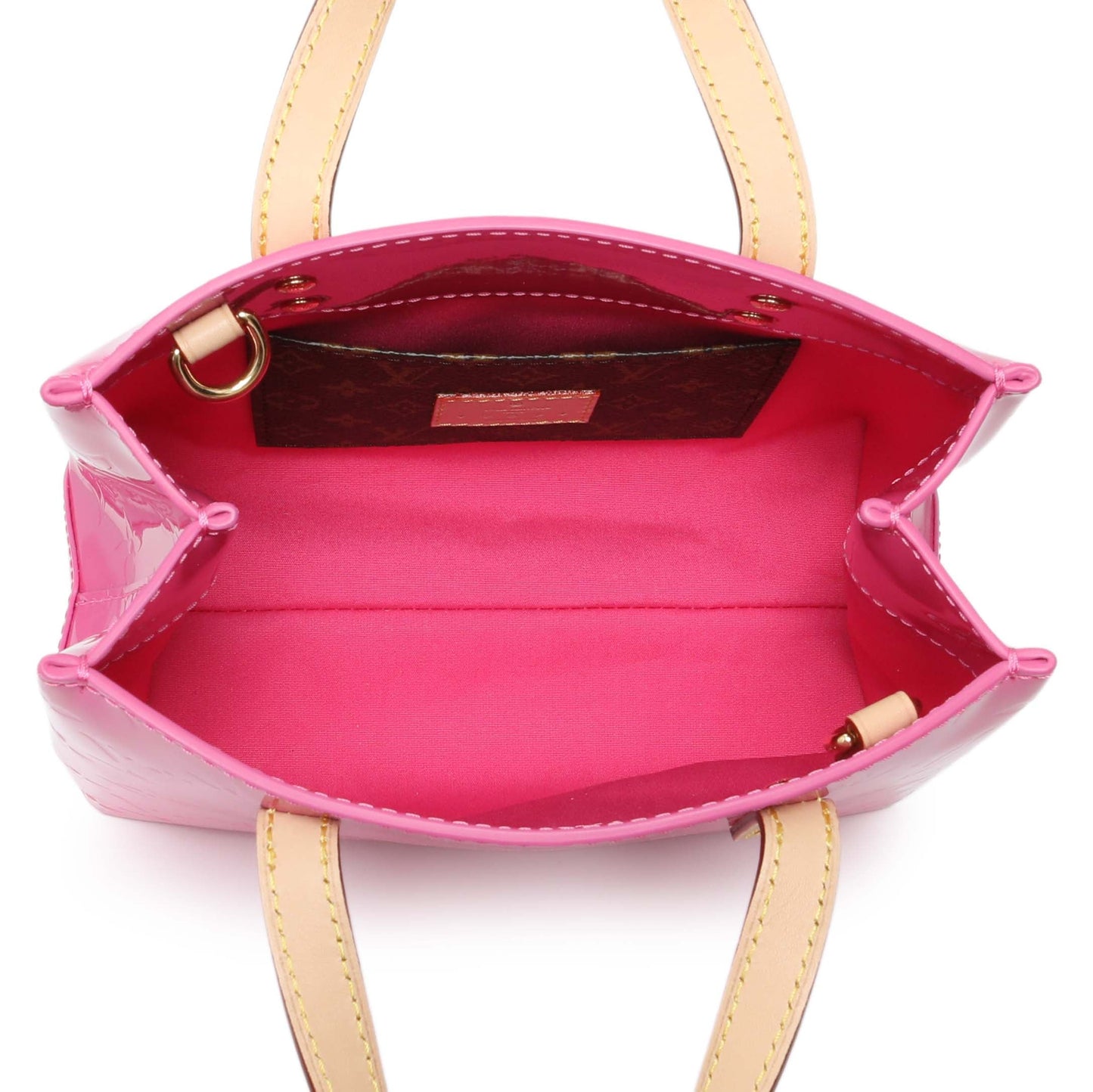Exclusive Louis Vuitton Neon Pink Vernis Reade PM NM — Top View