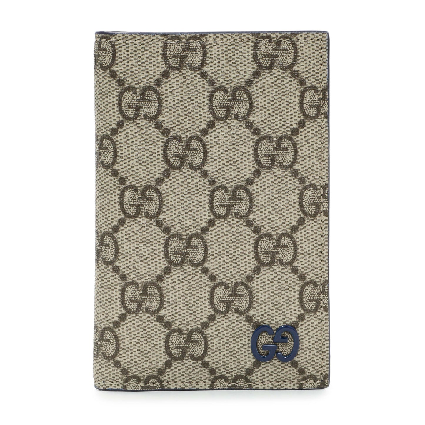 Exclusive Gucci Interior GG Supreme Canvas Long Card Case — Front View