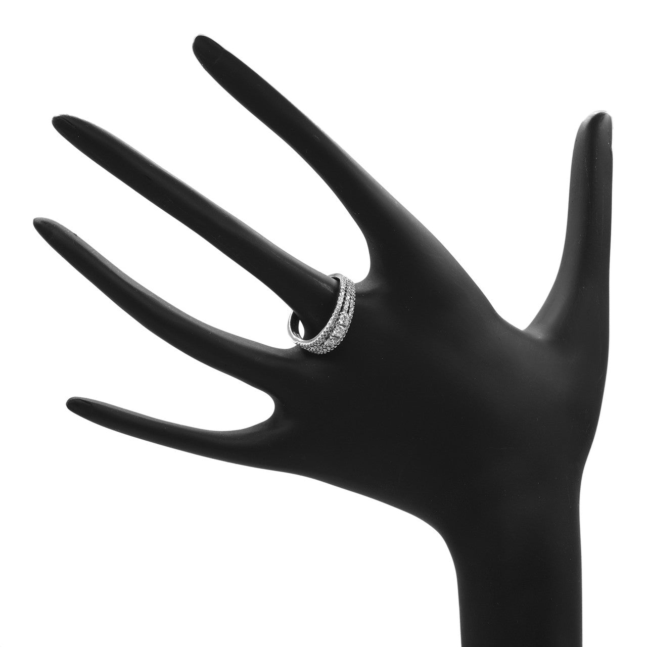 Exclusive 18K White Gold 0.86 Carat Diamond Ring — Back View