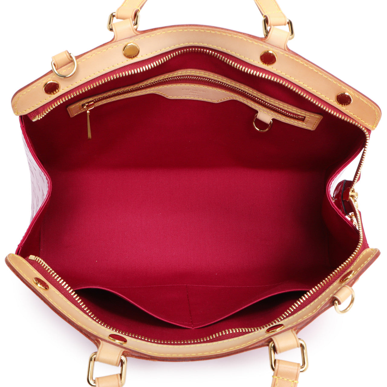 Exclusive Louis Vuitton Rose Indian Vernis Brea MM — Top View