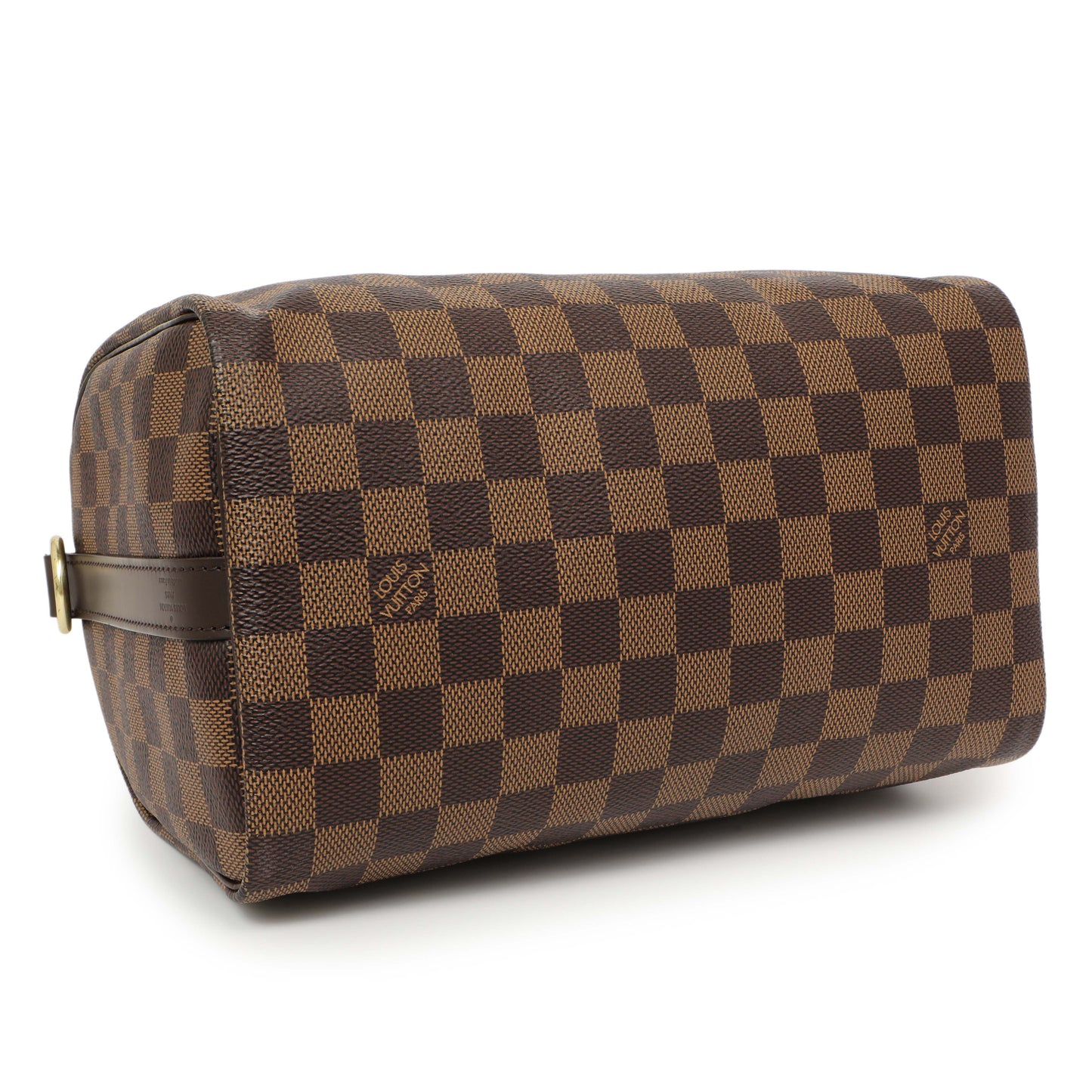 Exclusive Louis Vuitton Damier Ebene Speedy Bandouliere 25 — Back View