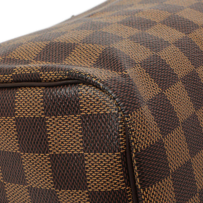 Exclusive Louis Vuitton Damier Ebene Speedy Bandouliere 25 — Top View