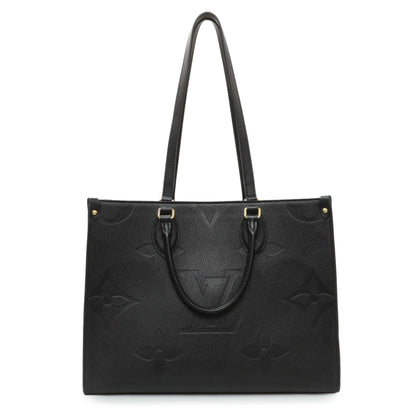 Exclusive Louis Vuitton Black Empreinte Monogram Giant OnTheGo MM — Front View