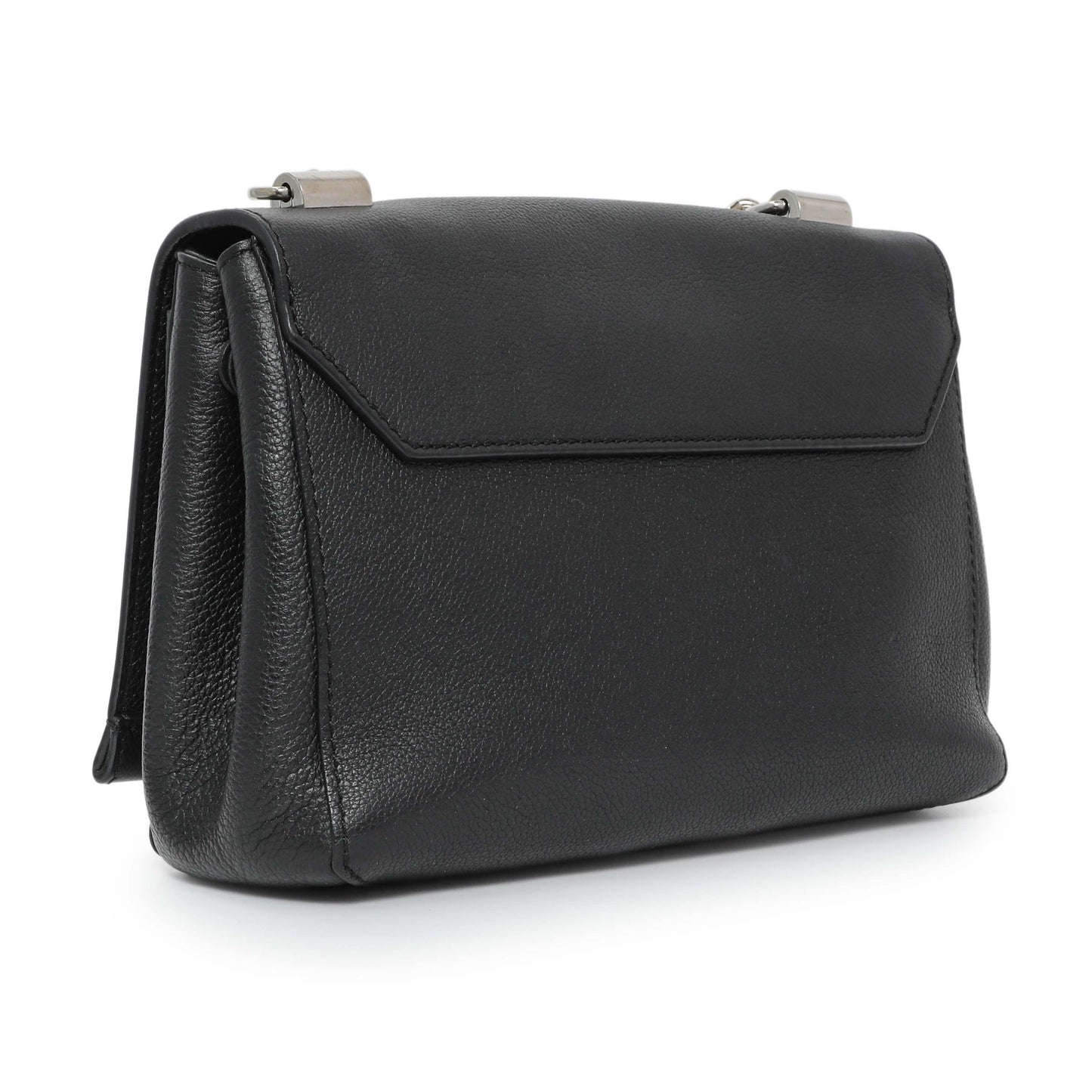 Exclusive Louis Vuitton Black Soft Calfskin Lockme II Chain Bag BB — Side View