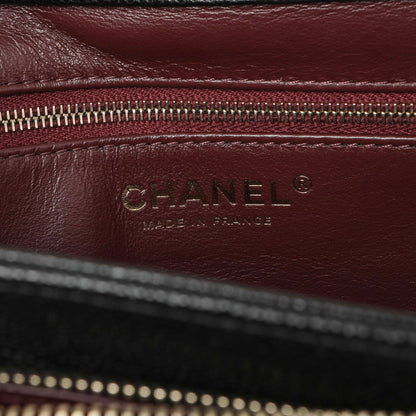 Exclusive Chanel Black Caviar Medium Business Affinity Flap — Detail View