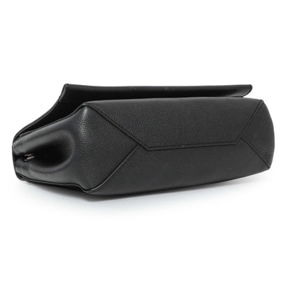 Exclusive Louis Vuitton Black Soft Calfskin Lockme II Chain Bag BB — Back View