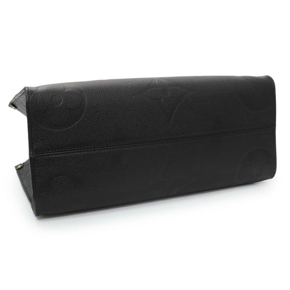 Exclusive Louis Vuitton Black Empreinte Monogram Giant OnTheGo MM — Back View