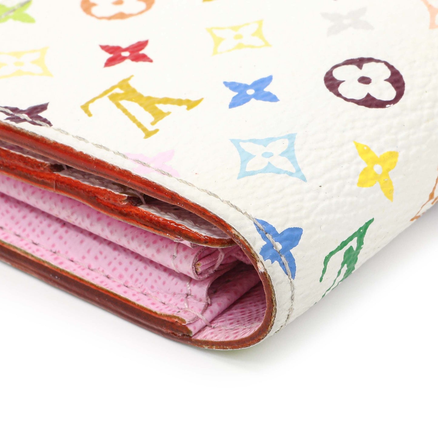 Exclusive Louis Vuitton White Multicolor Sarah Wallet — Lifestyle View