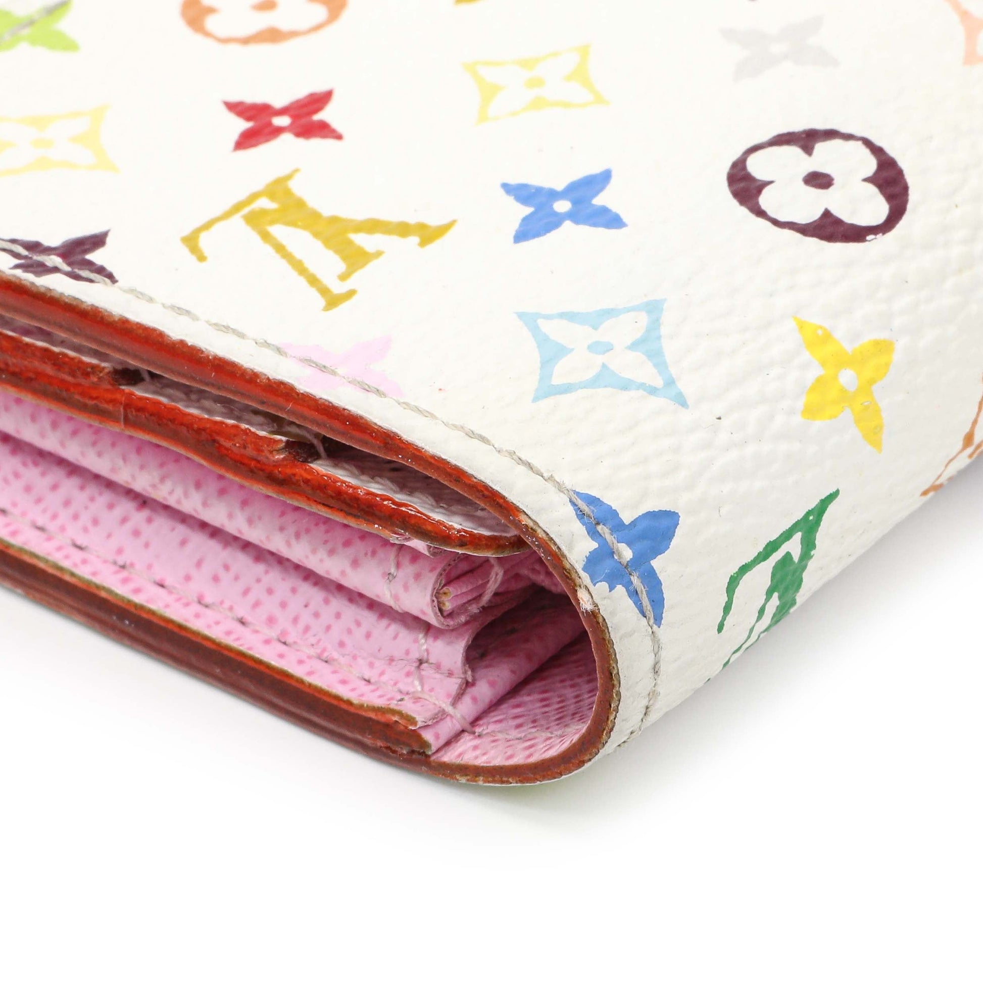 Exclusive Louis Vuitton White Multicolor Sarah Wallet — Lifestyle View