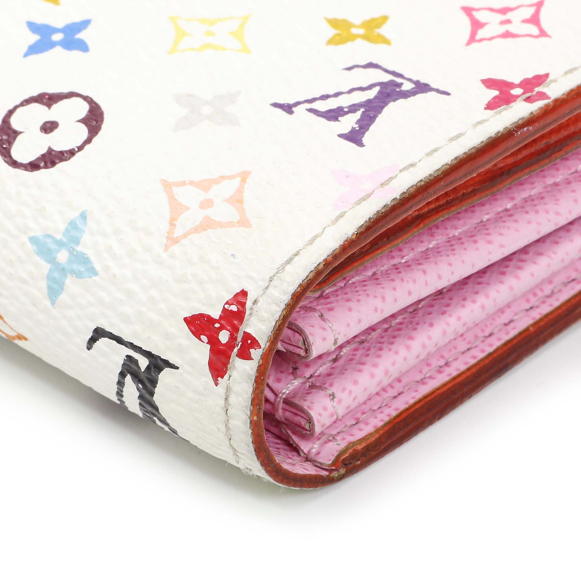 Exclusive Louis Vuitton White Multicolor Sarah Wallet — Alternate View 7