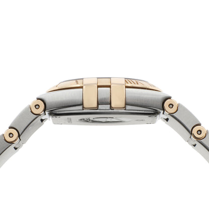 Exclusive Omega Stainless Steel 18K Rose Gold Constellation 123.20.24.60.53.001 — Back View