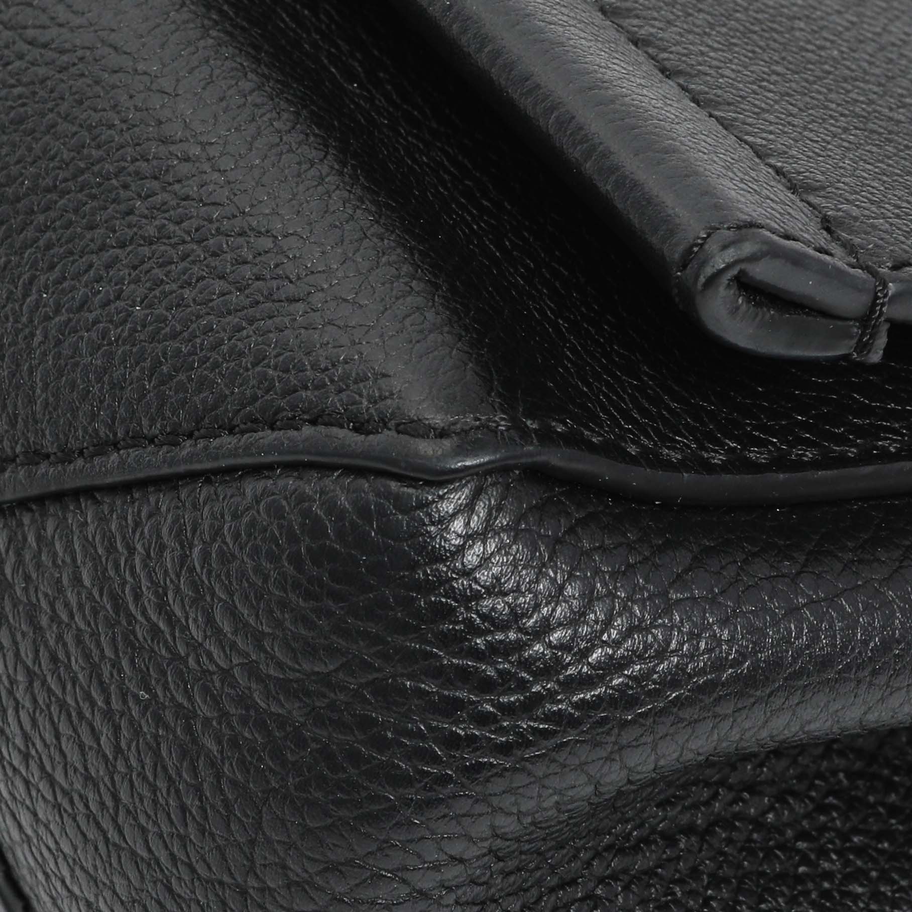 Exclusive Louis Vuitton Black Soft Calfskin Lockme II Chain Bag BB — Detail View