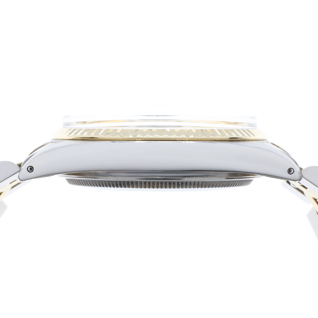 Exclusive Rolex 18K Yellow Gold Stainless Steel Datejust 36 16013 — Back View