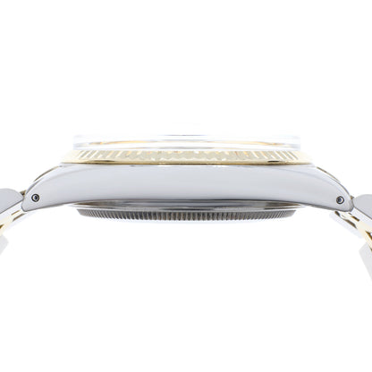 Exclusive Rolex 18K Yellow Gold Stainless Steel Datejust 36 16013 — Back View