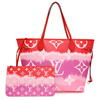 Exclusive Louis Vuitton Monogram Rouge Escale Neverfull MM — Front View