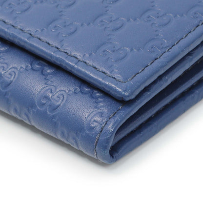 Exclusive Gucci Blue Microguccissima Long Wallet — Detail View