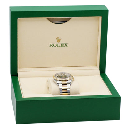 Exclusive Rolex 18K Yellow Gold Stainless Steel Diamond Datejust 36 126233 — Detail View