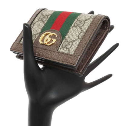 Exclusive Gucci GG Supreme Monogram Web Ophidia Card Case — Alternate View 7