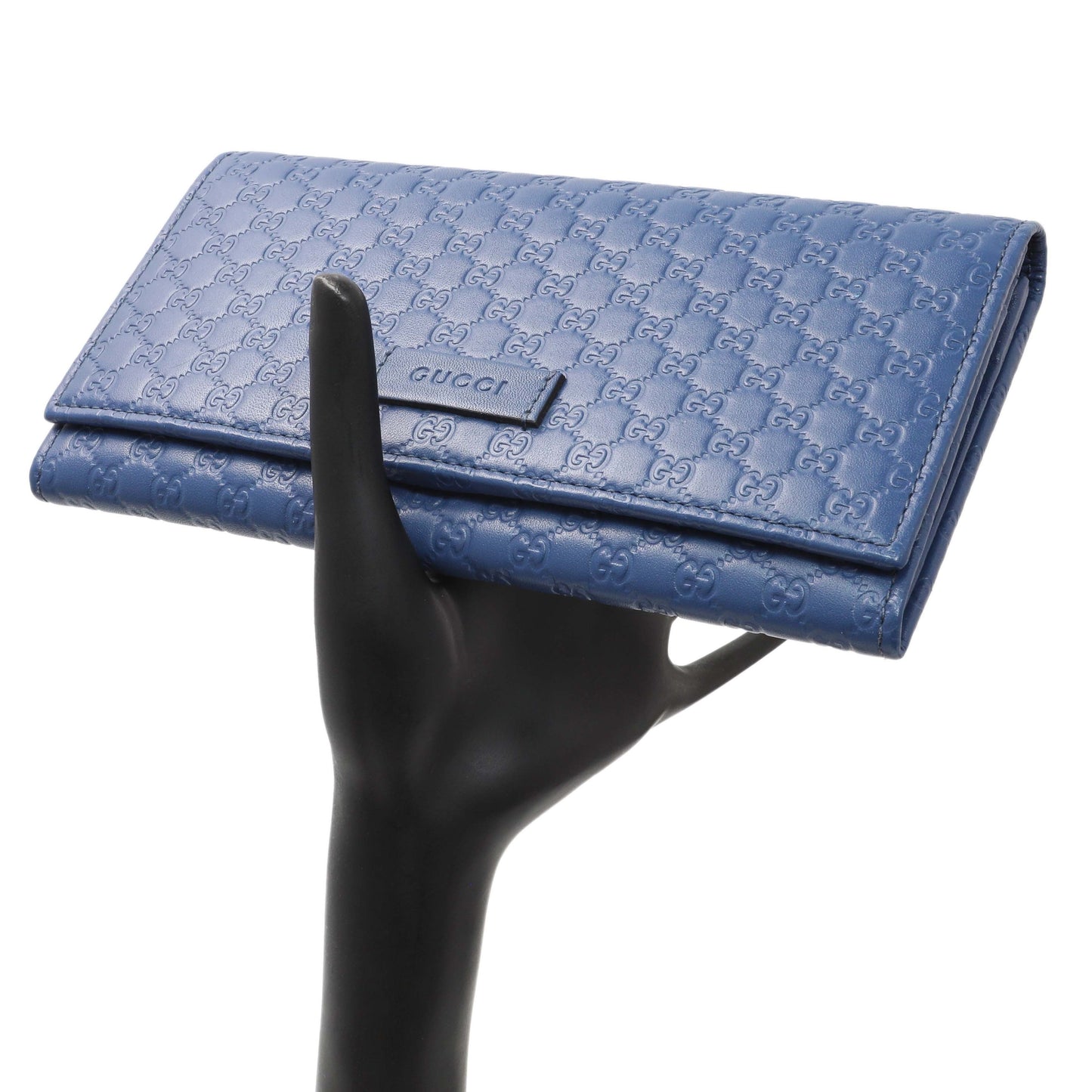 Exclusive Gucci Blue Microguccissima Long Wallet — Alternate View 11