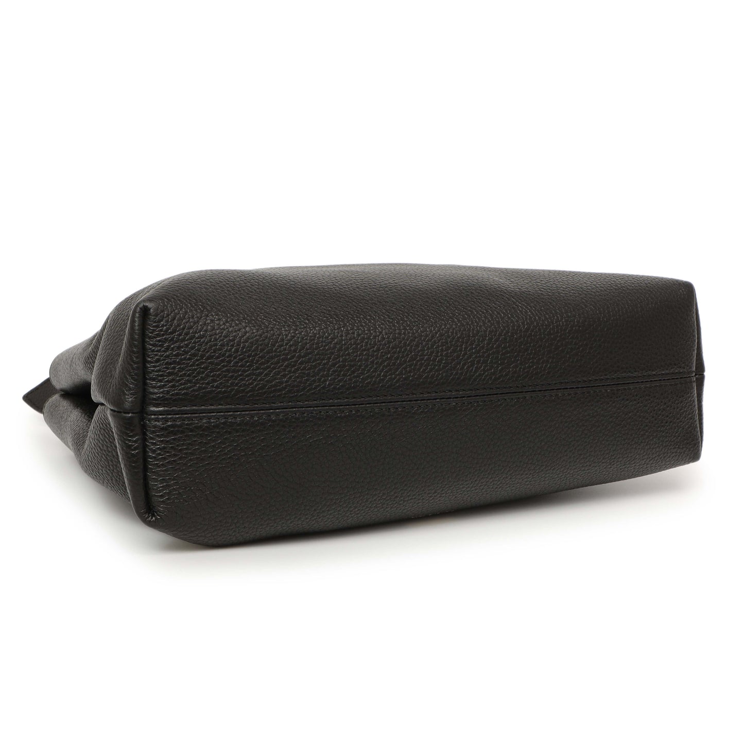 Exclusive Versace Black Calfskin Virtus Hobo — Back View