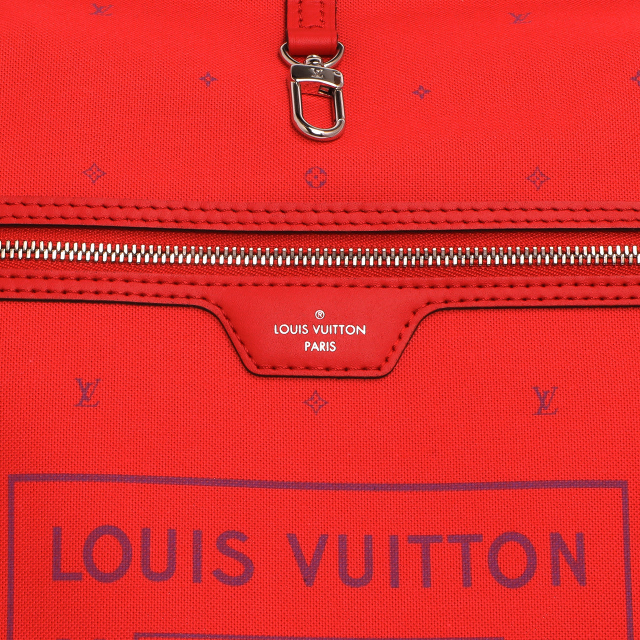 Exclusive Louis Vuitton Monogram Rouge Escale Neverfull MM — Detail View