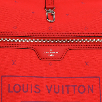 Exclusive Louis Vuitton Monogram Rouge Escale Neverfull MM — Detail View