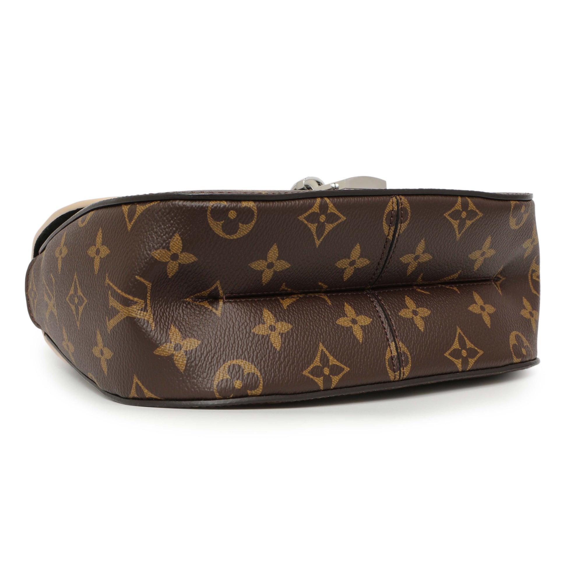 Exclusive Louis Vuitton Black Calfskin Monogram Chain It PM — Back View